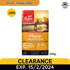 อาหารสุนัข Orijen Puppy โอริเจน สูตรลูกสุนัข 340g.-2kg.