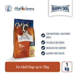 Alternative view of Happy Dog Mini Toscana มินิ ทอสคาน่า อาหารสุนัข พันธุ์เล็ก สุนัขทำหมัน อ้วนและอายุมาก 1kg.