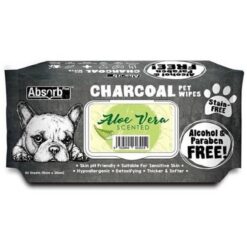 Alternative view of ABSORB PLUS Charcoal Pet Wipes.