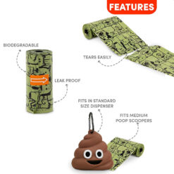 Alternative view of FOFOs Poop Bag Refills - ถุงเก็บมูลสัตว์ 8 ม้วน 136ถุง