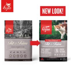 Orijen Fit&Trim Cat โอริเจน อาหารเม็ดสำหรับแมว กิจกรรมเยอะ สูตรหุ่นกระชับ