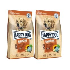 HAPPY DOG NaturCroq Rind & Reis อาหารสุนัขโต สูตรเนื้อวัว เนื้อสัตว์ปีก เนื้อปลา และข้าวคุณภาพดี 1 Kg.