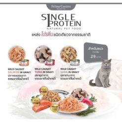 Alternative view of Felina Canino single Protein อาหารเปียกเนื้อปล่าล้วนสำหรับแมว สำหรับแมวแพ้ง่าย สำหรับแมวแพ้ไก่