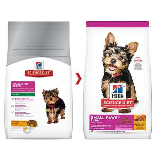 Hill's Science Diet Puppy Small Paws อาหารลูกสุนัขพันธุ์เล็ก 1.5kg.