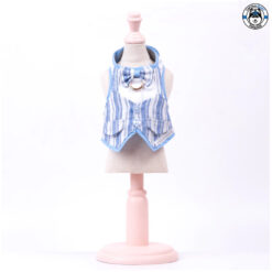 Alternative view of Glitter Pooch Harness ชุดรัดอก สายจูง เสื้อผ้า สุนัข, หมา, แมว, สัตว์เลี้ยง พร้อม สายจูง รุ่น Mr. Gentleman Ocean Stripe