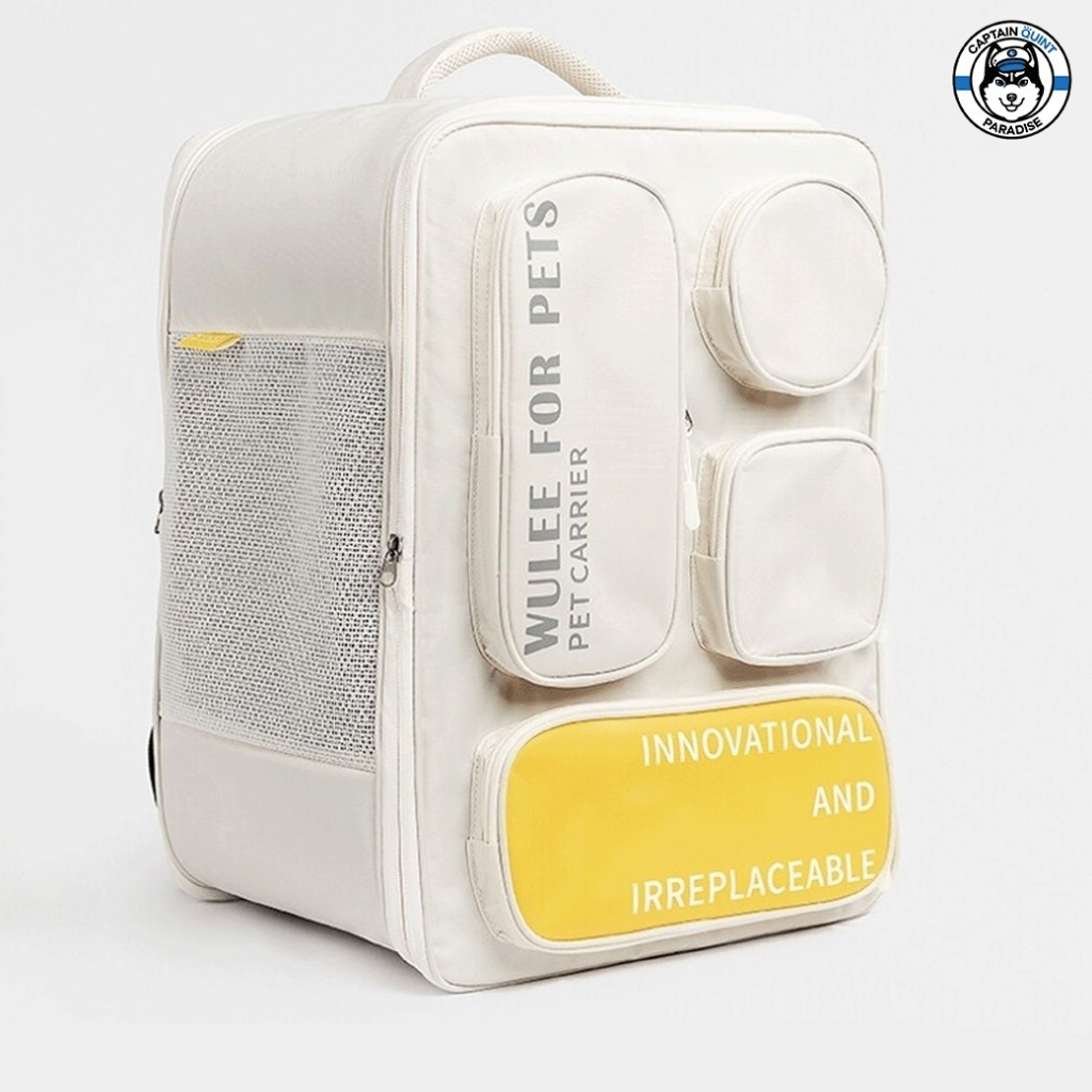 Wulee Bagpack Travel Free กระเป๋าเป้สัตว์เลี้ยง เหมาะกับสัตว์เลี้ยงน้ำหนักไม่เกิน 10kg.