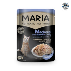 Alternative view of สินค้าราคาโปรโมชัน Maria : ปลาแมคเคอเรลกับปลาหมึกในเจลลี่70g