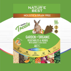 NatureBest Organic veggies & Superfood : ขนมสุขภาพกระต่าย หนูแฮมสเตอร์และสัตว์ฟันแทะ สูตรเมล่อน 40G.