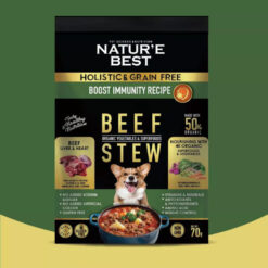 Alternative view of Nature Best : Dog Stew Beef สูตร Immunity (เสริมภูมิคุ้มกัน) เหมาะสำหรับสุนัขแพ้ง่าย 70G.