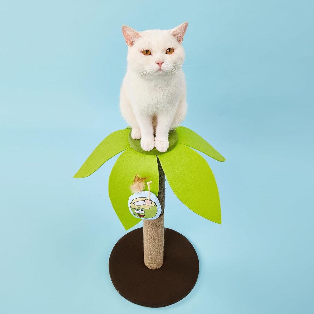 FOFOS Coconut Cat Scratcher ที่ลับเล็บแมว รูปต้นมะพร้าว สุดน่ารัก - Image 3