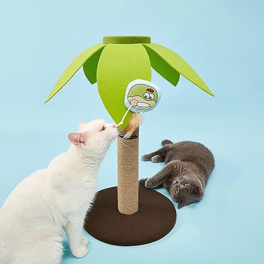 FOFOS Coconut Cat Scratcher ที่ลับเล็บแมว รูปต้นมะพร้าว สุดน่ารัก - Image 4