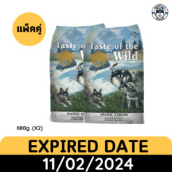 TOW Dogs แปซิฟิค สตรีม ปั๊บปี้ สโมค แซลมอน (แพ็คคู่) EXP.11/02/24